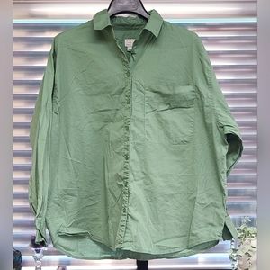 A New Day drop shoulder button-up top